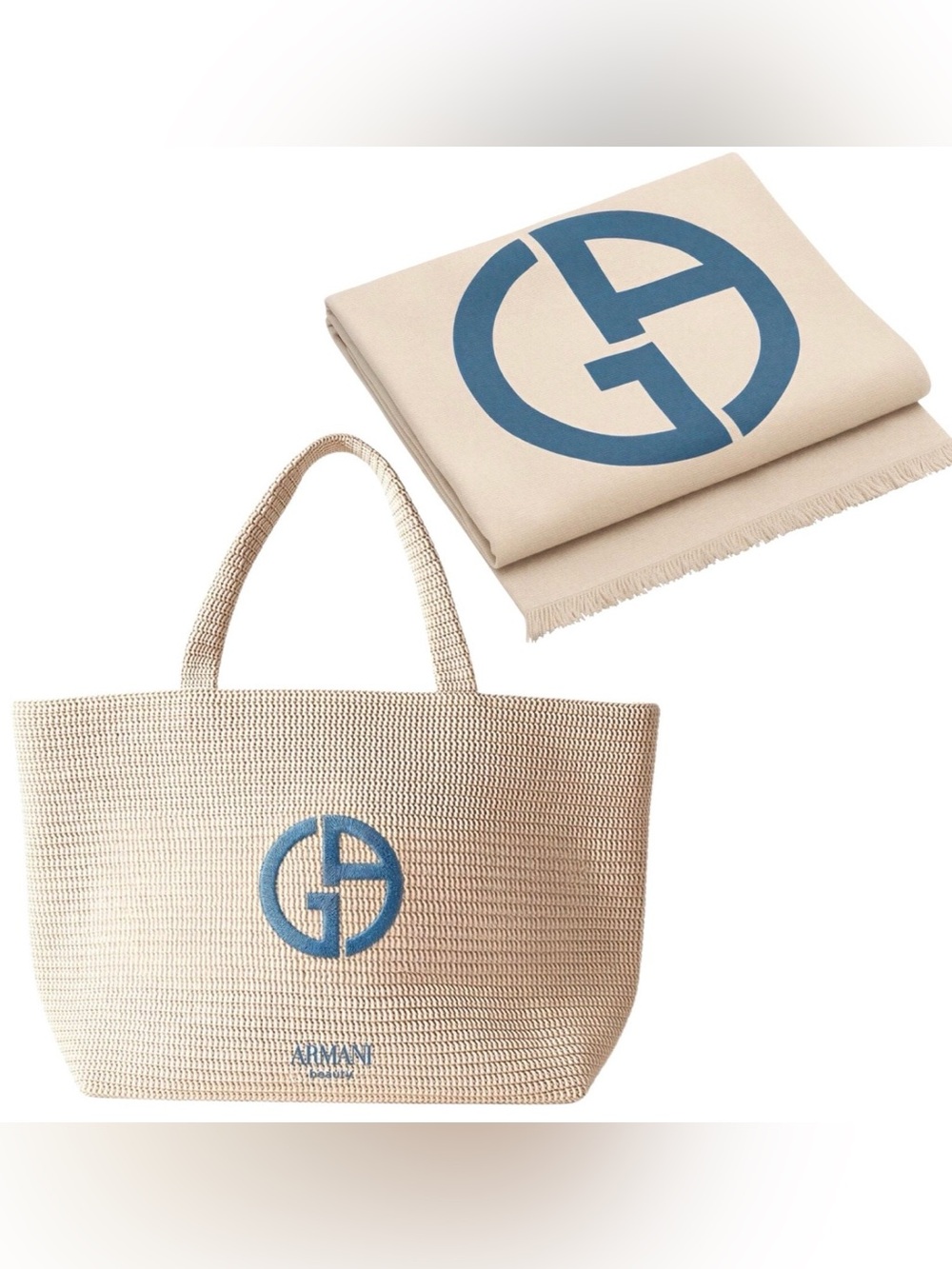 Armani Beauty Summer Tote Bag & Beach Towel Set